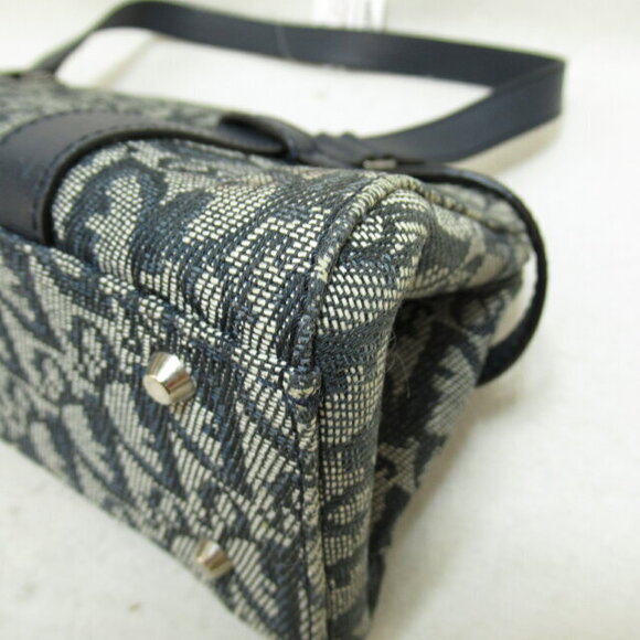 Dior Trotter Handbag Canvas Navy Blue khaki Green - Picture 8 of 8